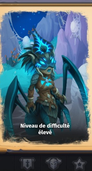 Reine araignée en difficulté élevée